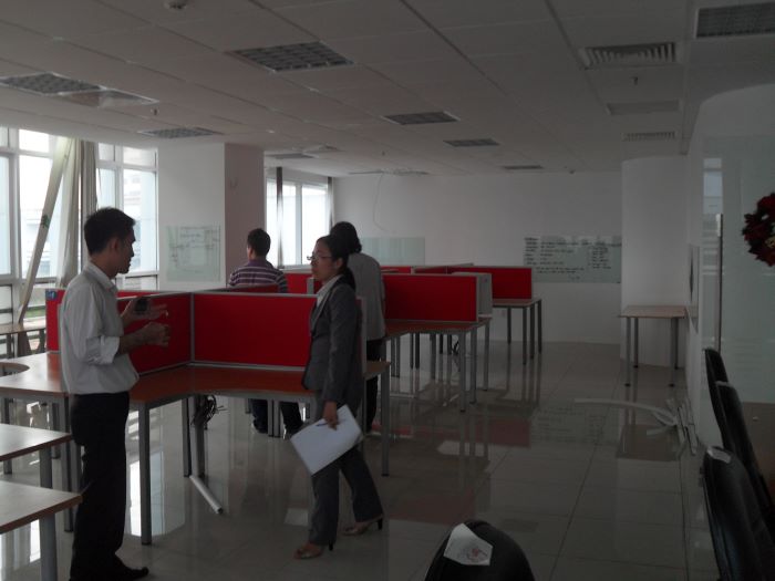 Cho thuê văn phòng đẹp tòa nhà Lutaco, Nguyễn Văn Trỗi, PN, 70m2, 28.2 triệu bao thuế phí điện lạnh