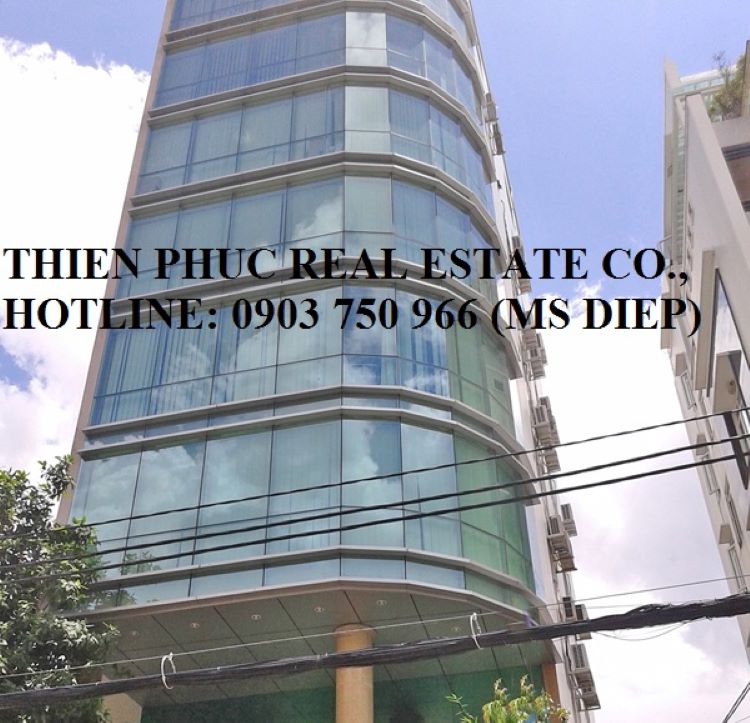Cho thuê nguyên sàn 110m2, tòa nhà Huỳnh Tịnh Của, Q3, 37.8 triệu/ tháng bao PQL